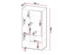 Garderobeskab Mardalu 104