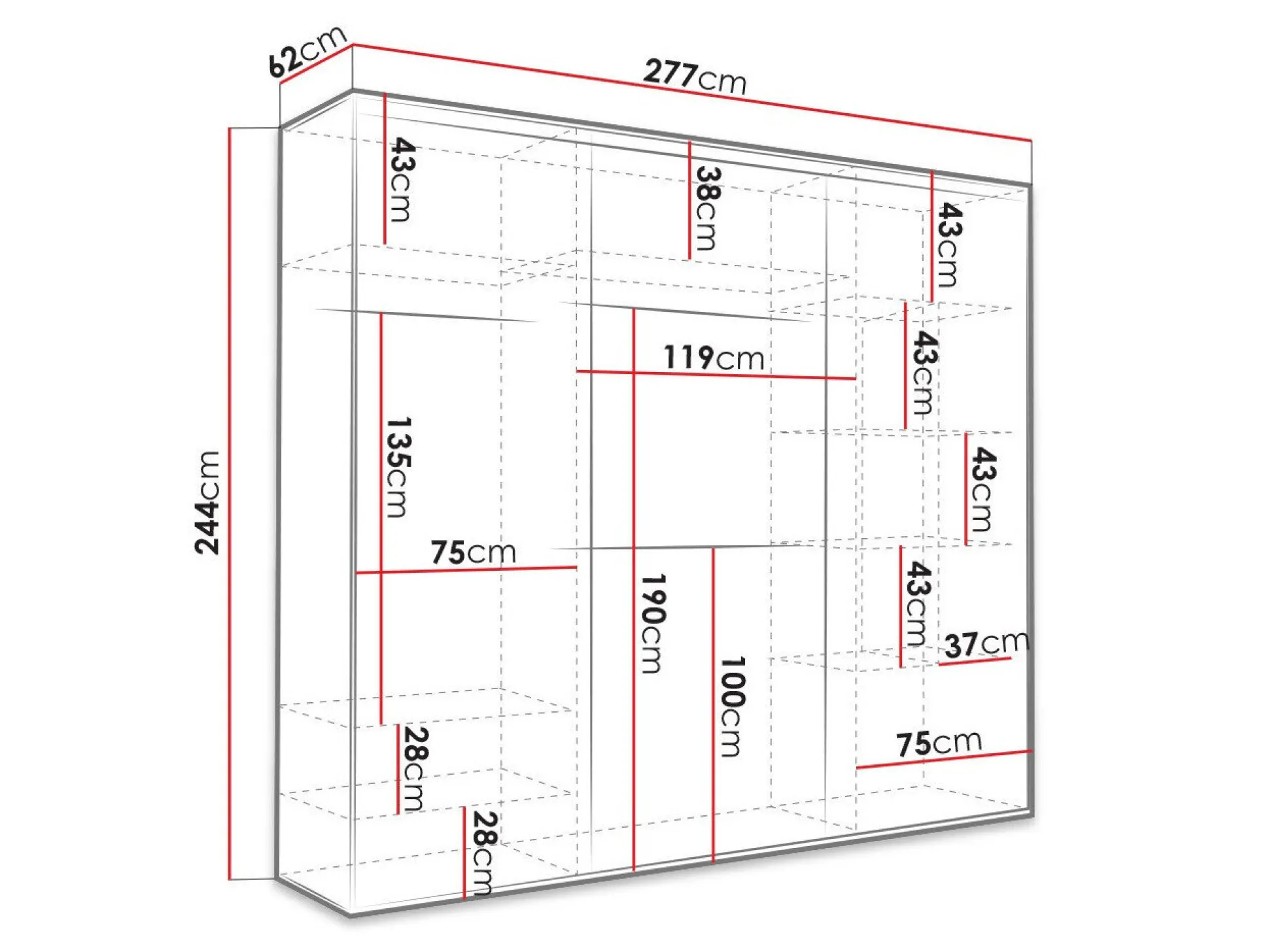 Garderobeskab Murrieta 144
