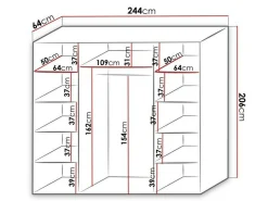 Garderobeskab Murrieta 177