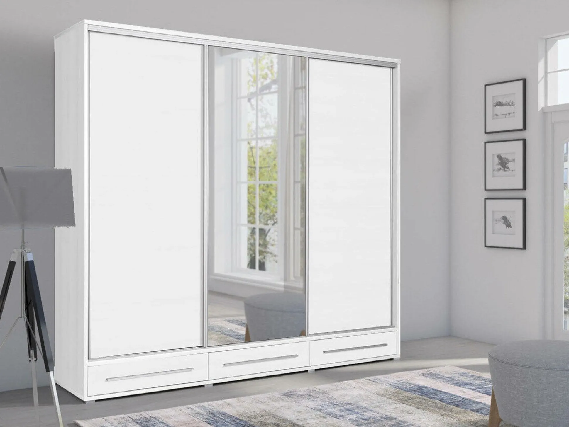 Garderobeskab Murrieta 143 (Hvid)