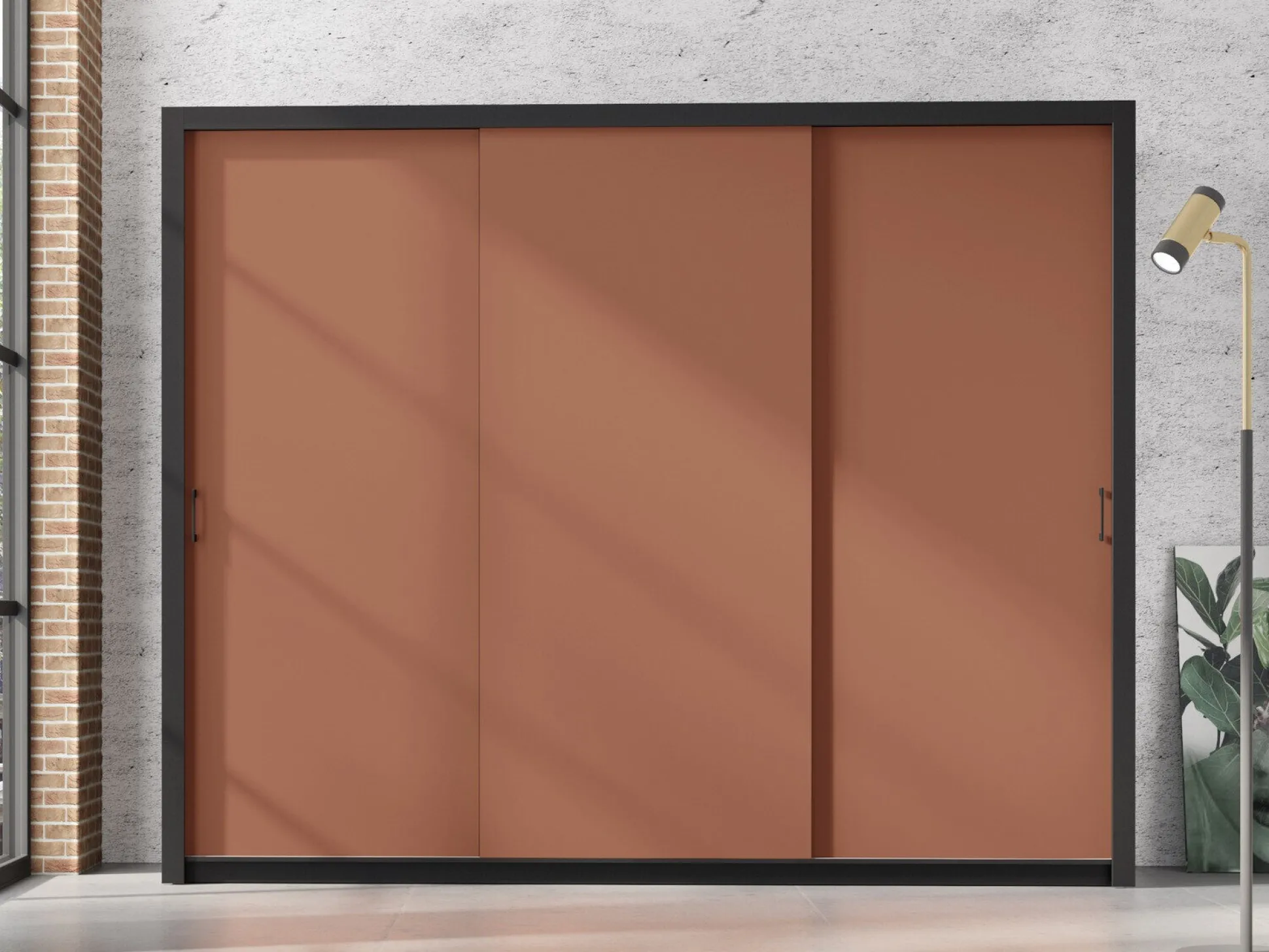 Garderobeskab Murrieta 193 (Sort + Brun)