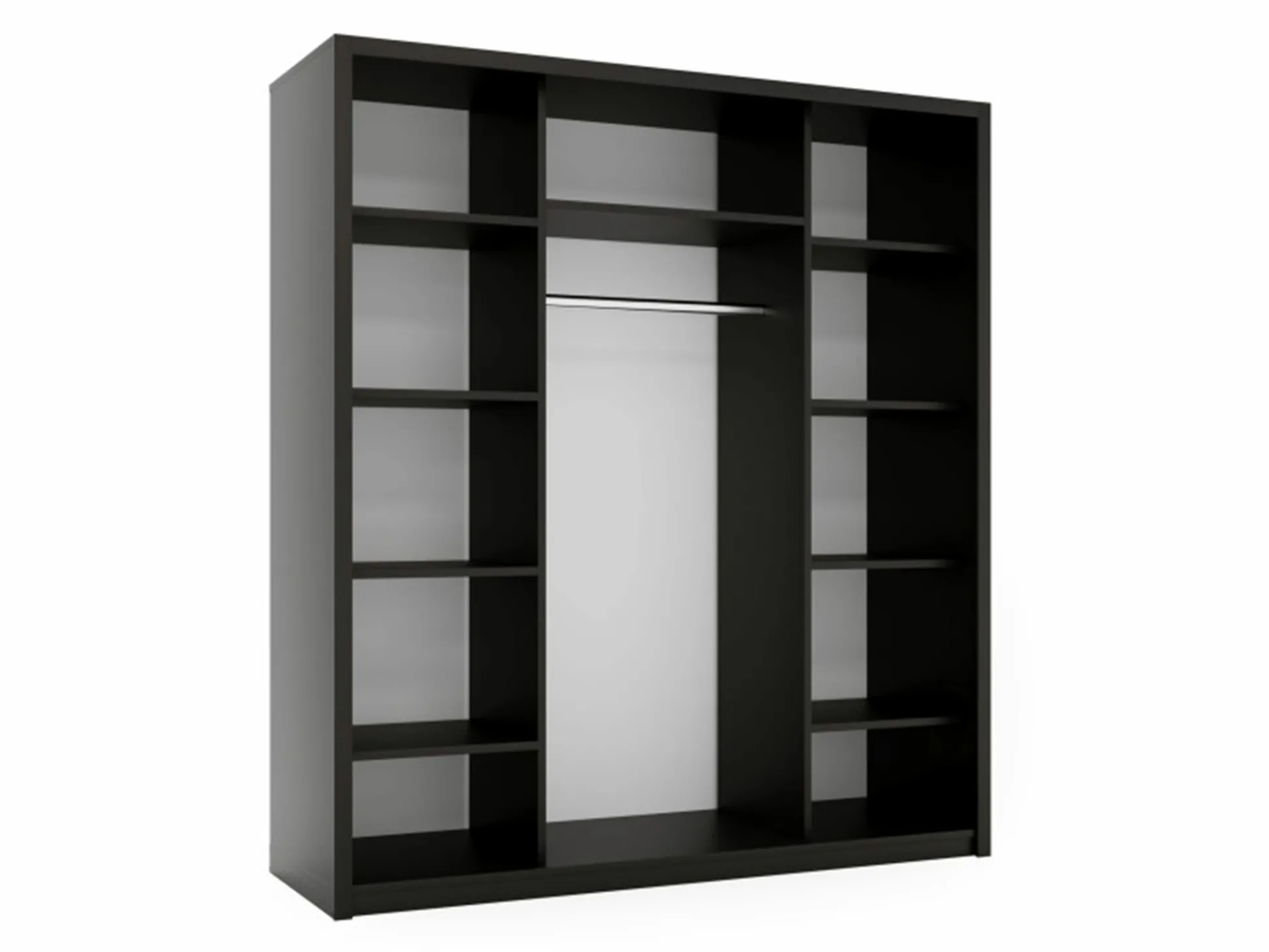 Garderobeskab Murrieta 193 (Sort + Brun)