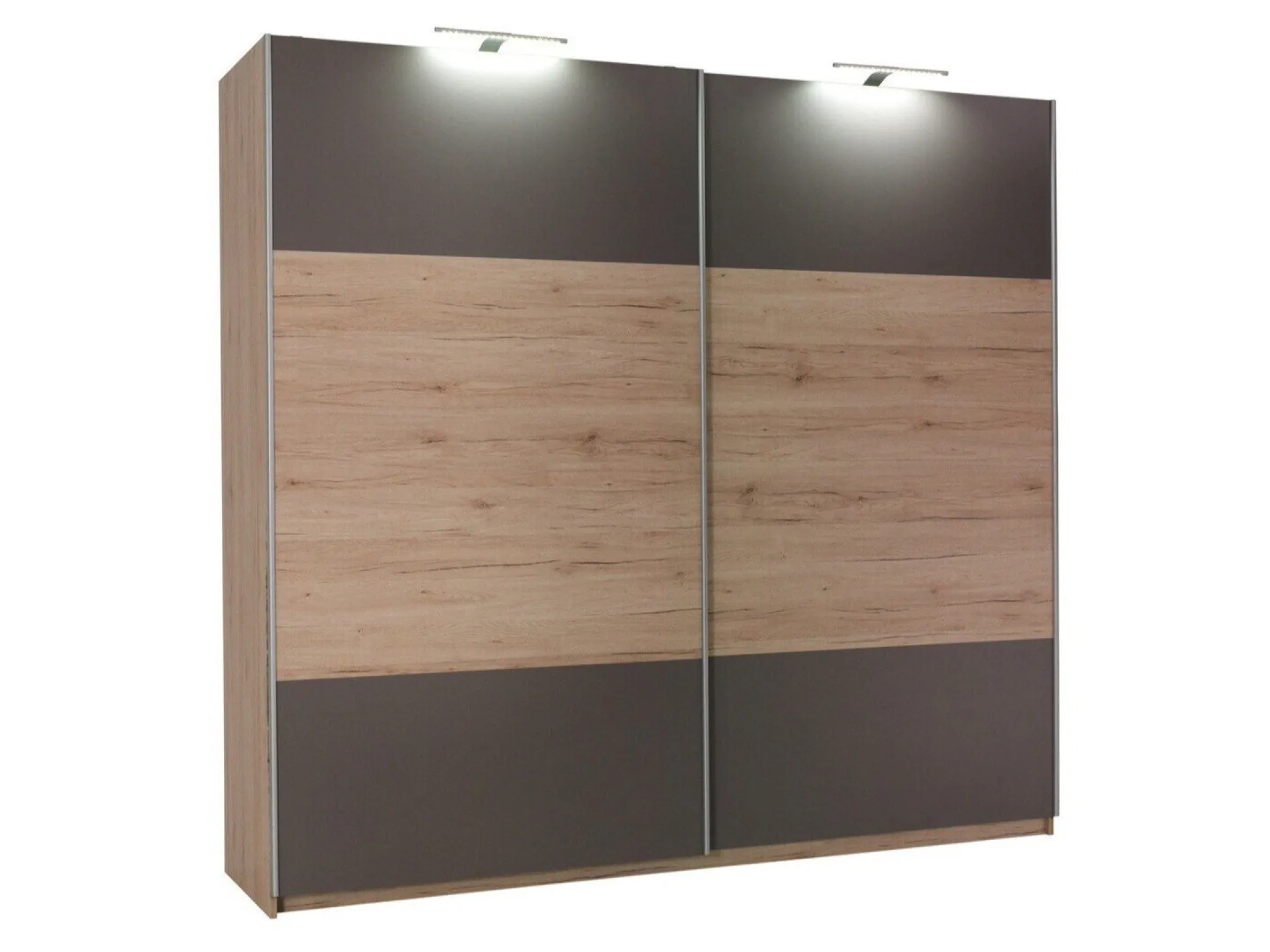 Garderobeskab Murrieta 150 (San remo eg + Grå)