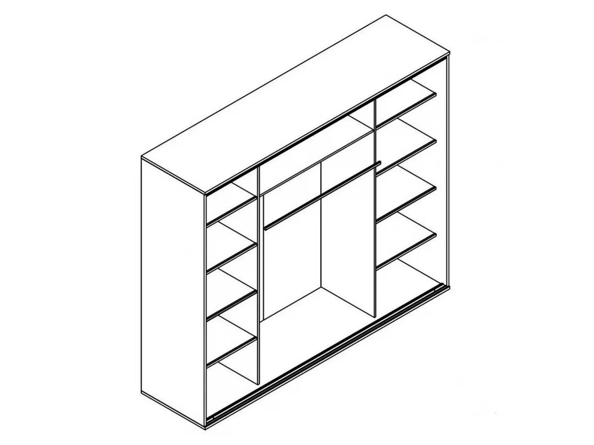 Garderobeskab Murrieta 103 (Wenge)