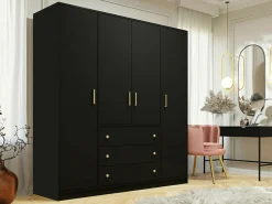 Garderobeskab Musum I (Sort + Gylden)