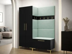 Garderobeskab Nomal (Sort + Gylden)