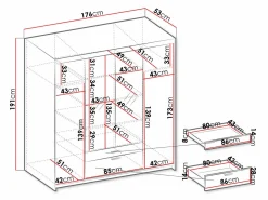 Garderobeskab Novduni 108 (Hvid)