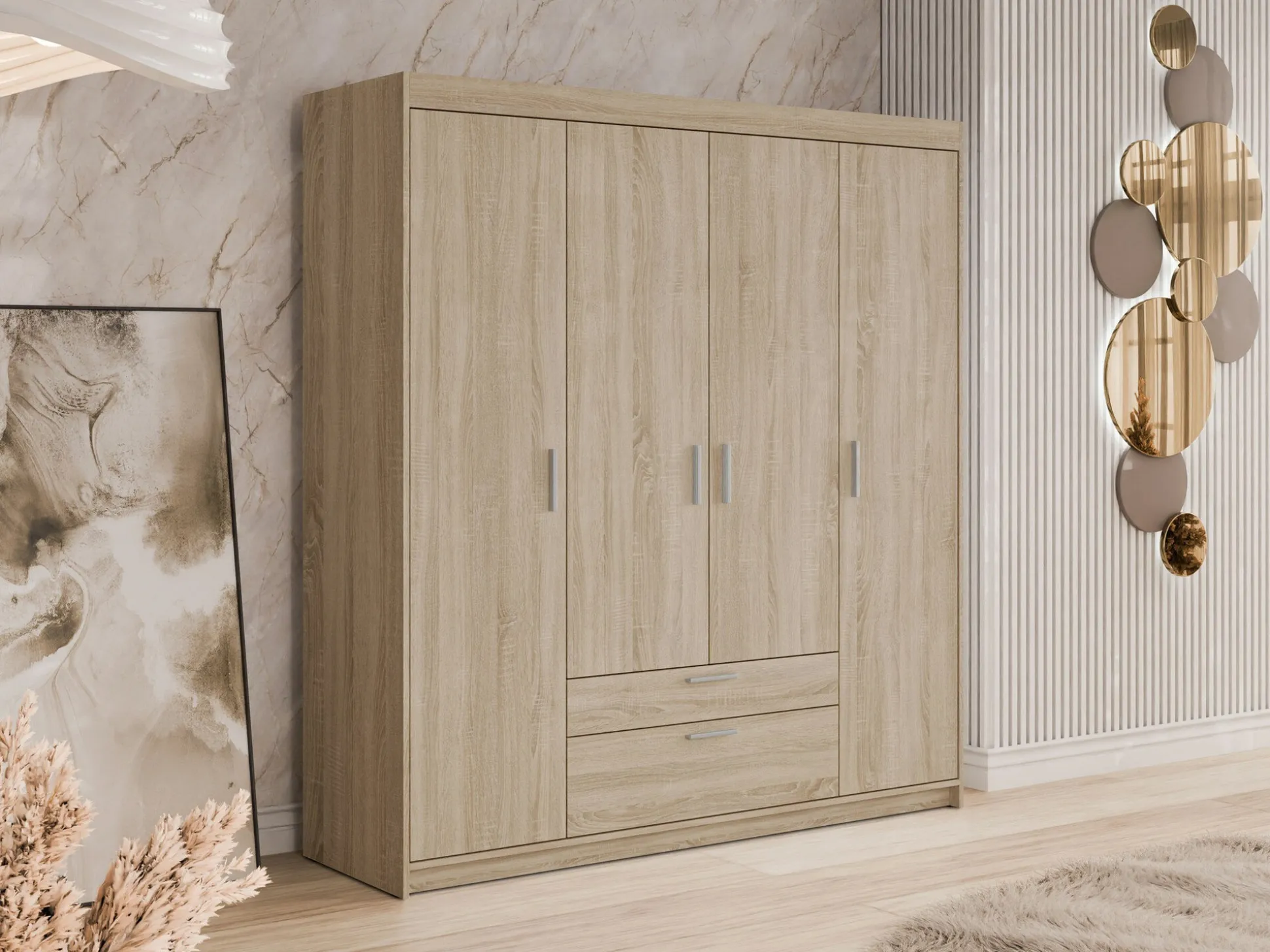 Garderobeskab Novduni 107 (Sonoma eg)