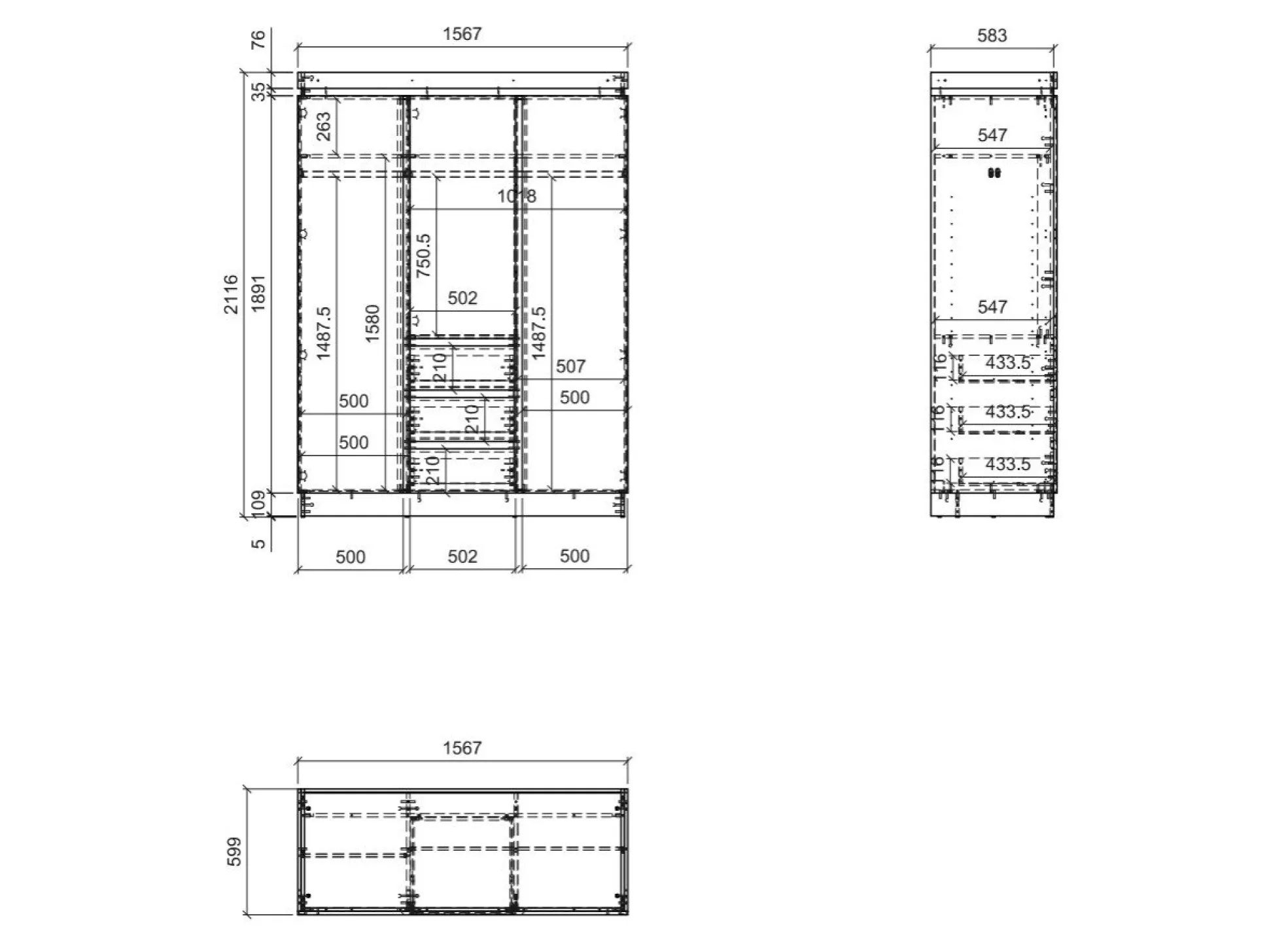 Garderobeskab Numeri 117