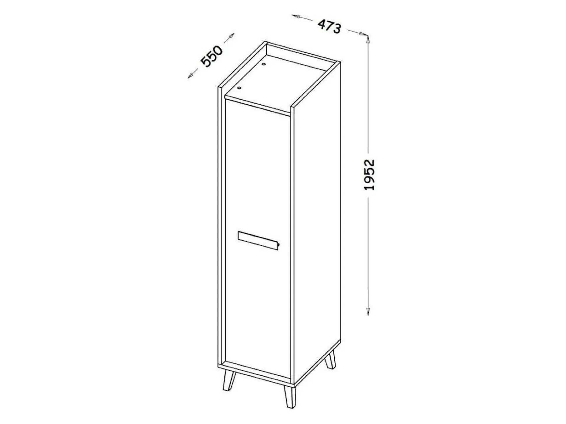Garderobeskab Oderevu 101