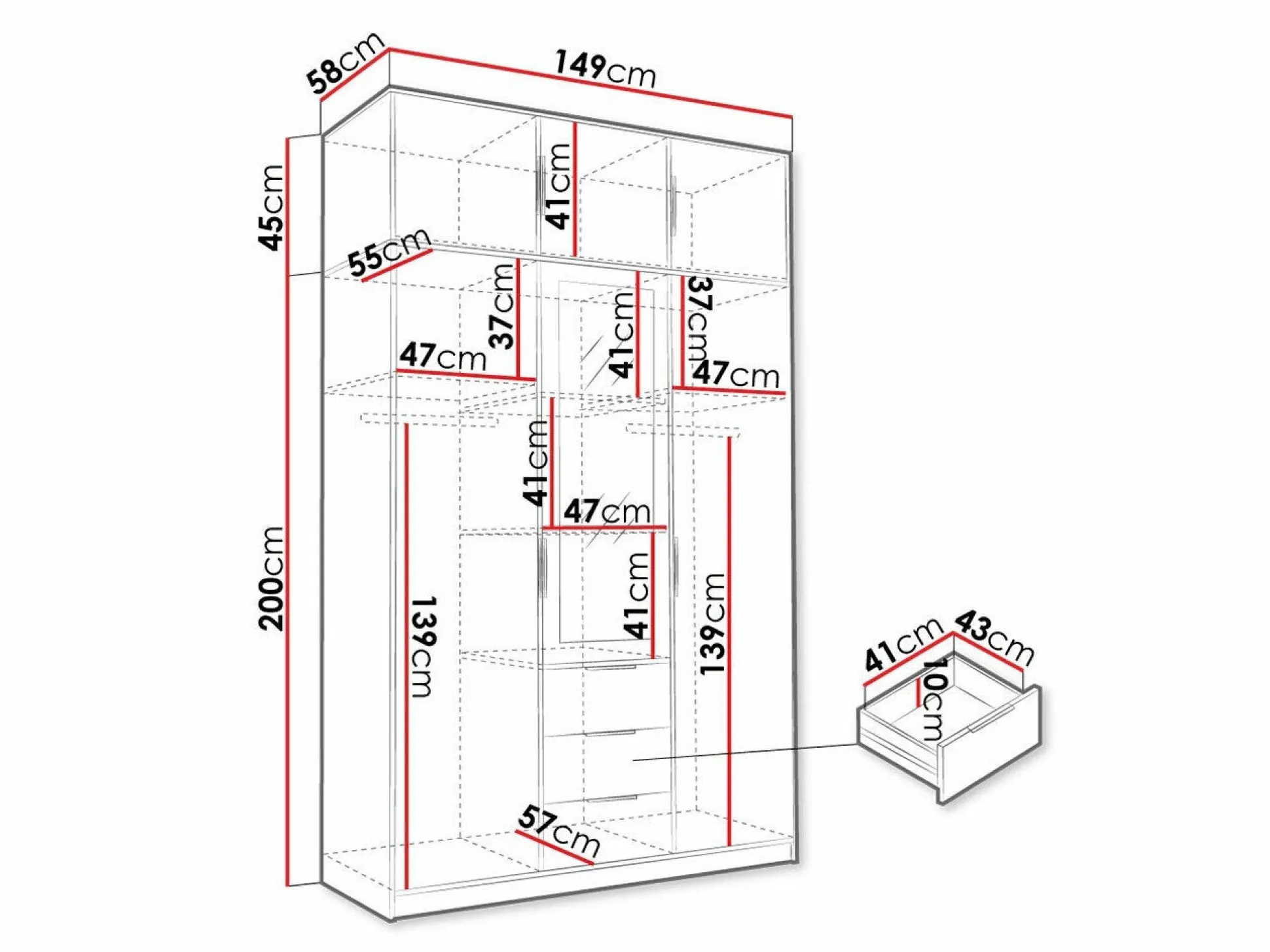 Garderobeskab Ophdome 108