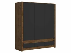 Garderobeskab Ophevaru 119 (Mat sort + April egetræ)