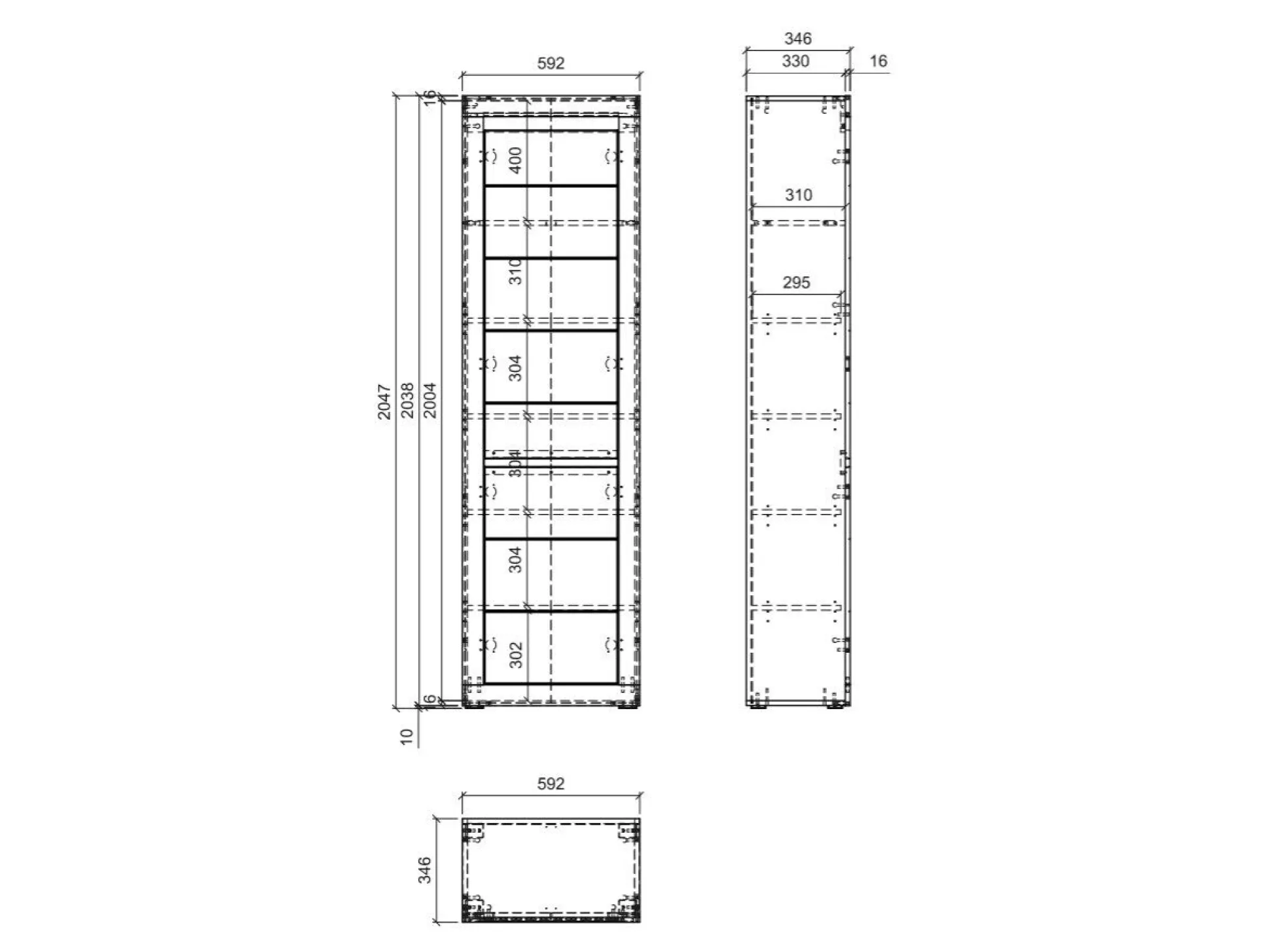 Garderobeskab Ophtola 100