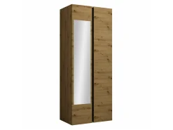 Garderobeskab Pinis I (Artisan eg + Sort)