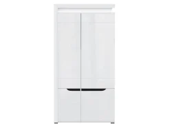 Garderobeskab Revelmi 107 (Glansfuld hvid + Hvid)