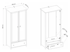 Garderobeskab Romelbo 125