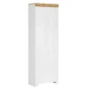 Garderobeskab Sonsoru 117 (Hvid + Glansfuld hvid + Wotan eg)
