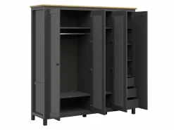 Garderobeskab Sordoro 133 (Grafit + Artisan eg)