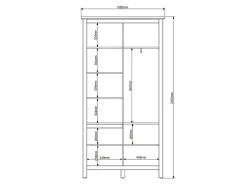 Garderobeskab Sordoro 128 (Grafit + Artisan eg)