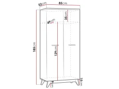 Garderobeskab Sorvera 100