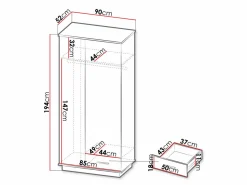 Garderobeskab Tenodeu 100
