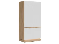 Garderobeskab Teselbu 113 (Hvid + Egetræ)