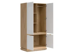 Garderobeskab Teselbu 113 (Hvid + Egetræ)