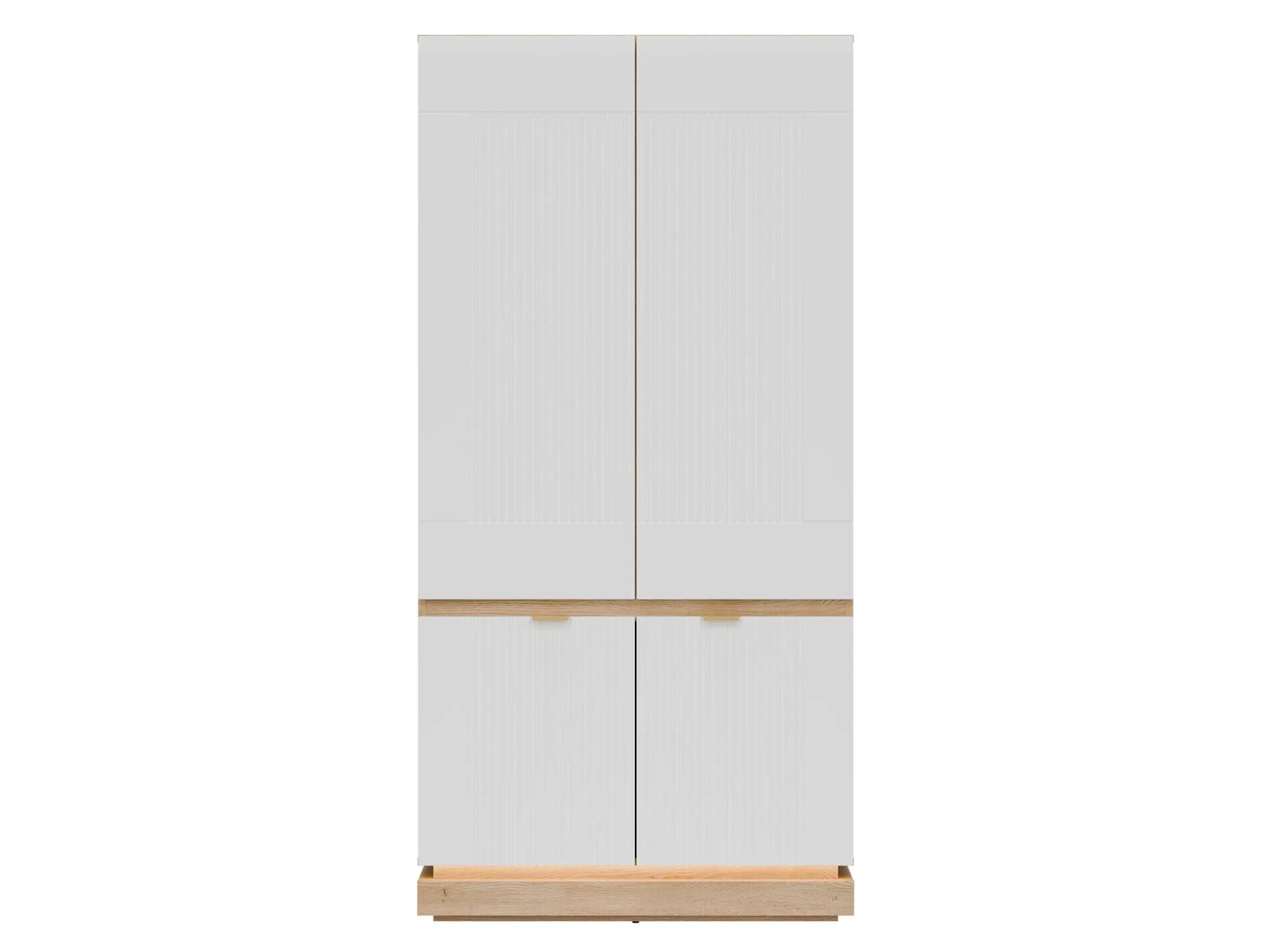 Garderobeskab Teselbu 113 (Hvid + Egetræ)