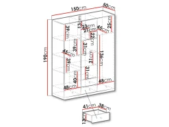 Garderobeskab Tesmonu 100