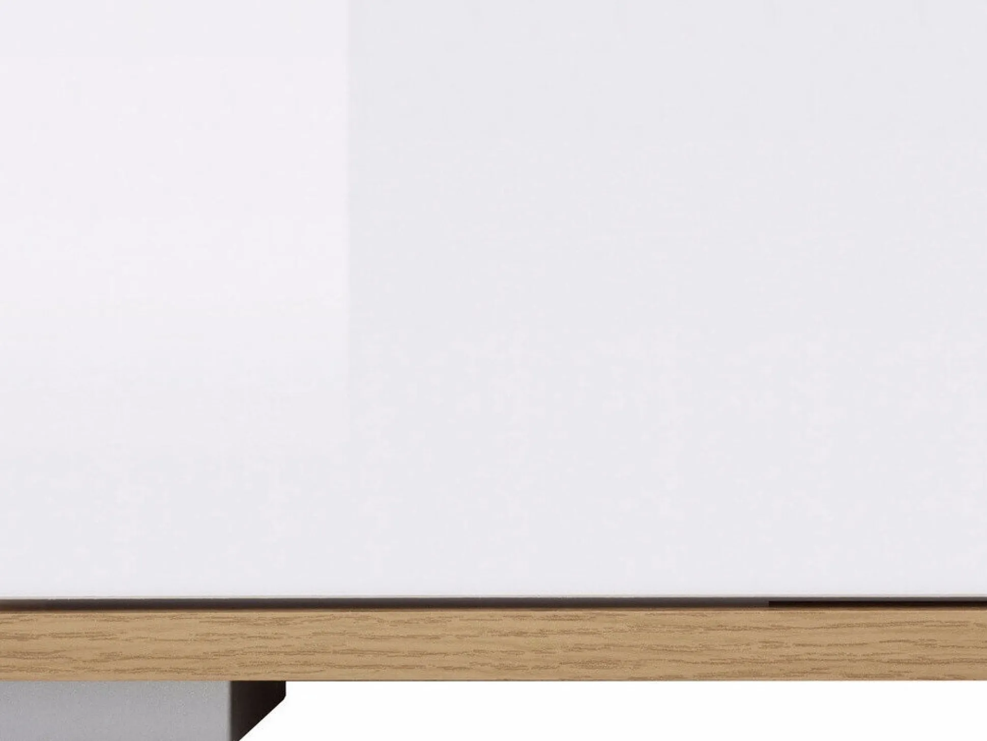 Garderobeskab Tivetra 111 (Wotan eg + Glansfuld hvid)