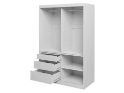 Garderobeskab Toledo 115 (Lefkas eg + Mat sort)