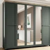Garderobeskab Tolnue 116 (Mørkegrøn + Lefkas eg)