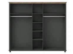 Garderobeskab Tolnue 116 (Mørkegrøn + Lefkas eg)