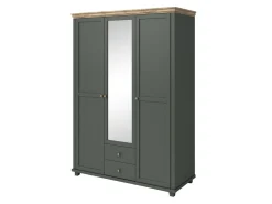 Garderobeskab Tolnue 114 (Mørkegrøn + Lefkas eg)