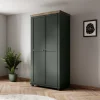 Garderobeskab Tolnue 125 (Mørkegrøn + Lefkas eg)