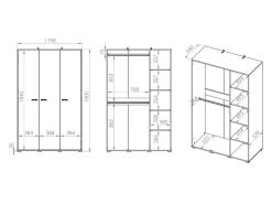 Garderobeskab Tortiva 100