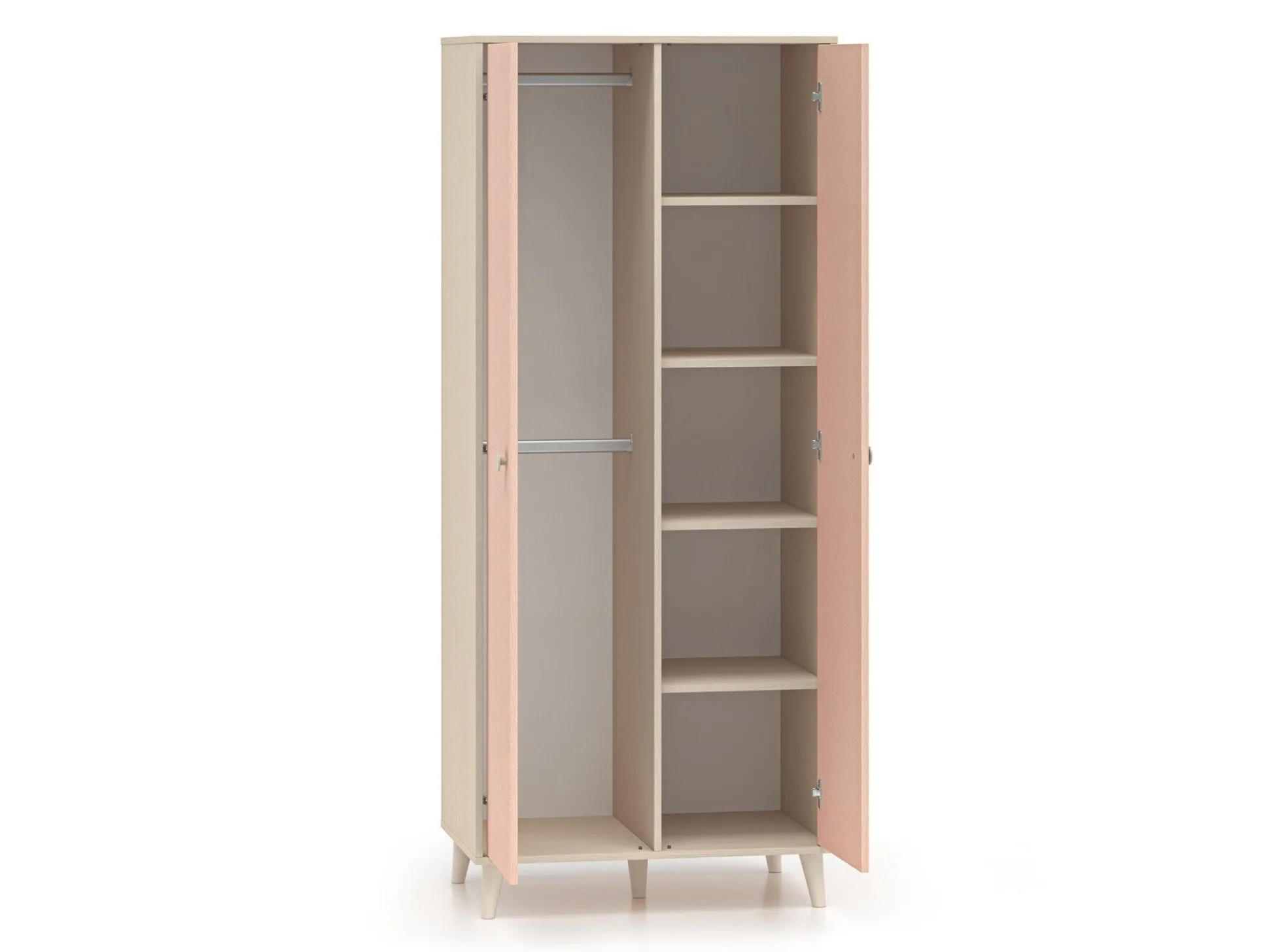 Garderobeskab Tortoli 101 (Lyserød)