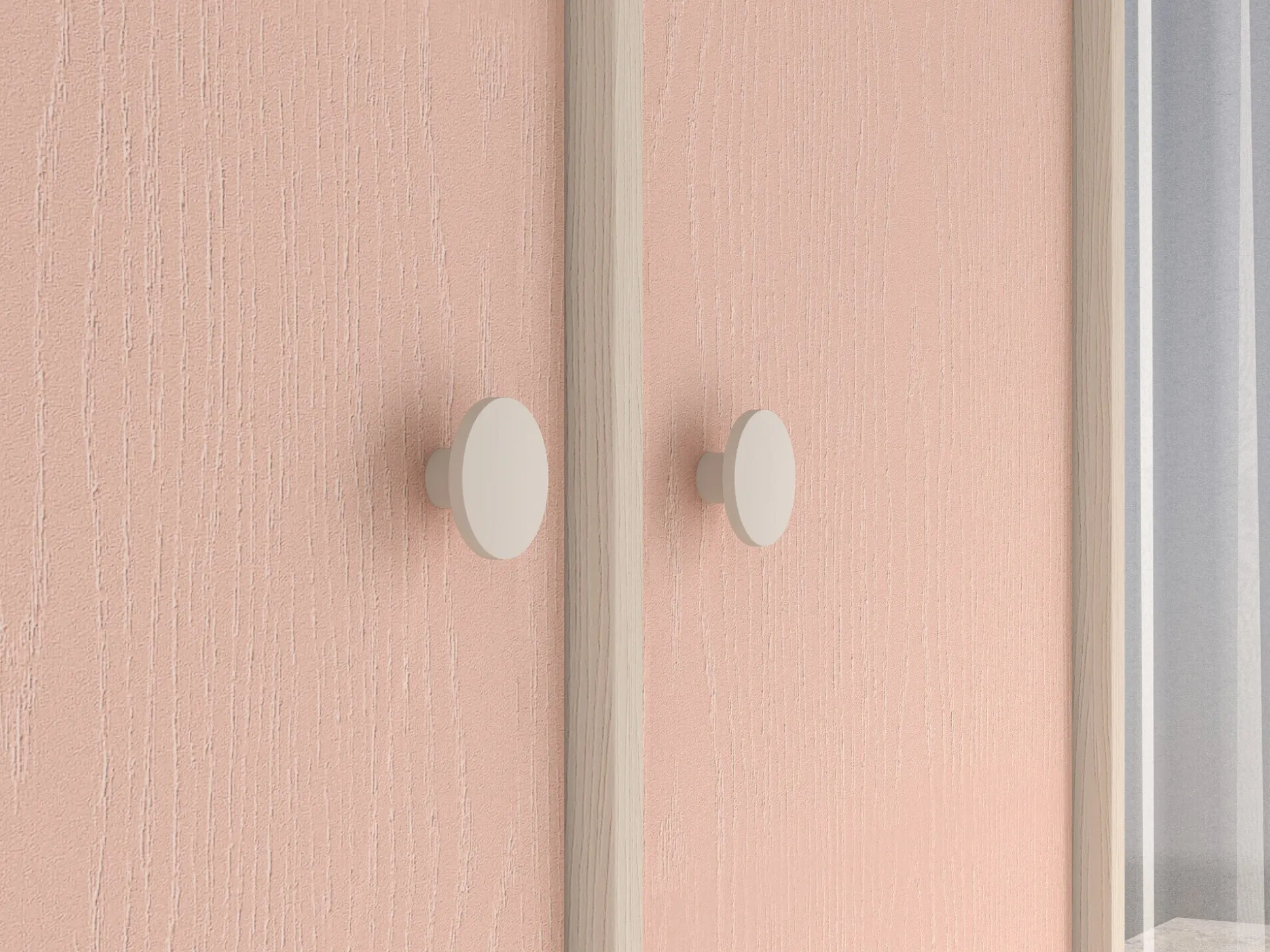 Garderobeskab Tortoli 101 (Lyserød)