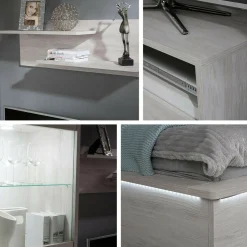 Hjemmekontorsæt Fivelbo 116 (Kloster eg + Blank sort)