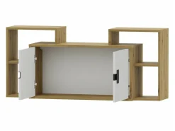 Hjemmekontorsæt Florevi 104 (Mat hvid + Artisan eg)