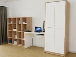 Hjemmekontorsæt Novsore 153 (Sonoma eg + Hvid)