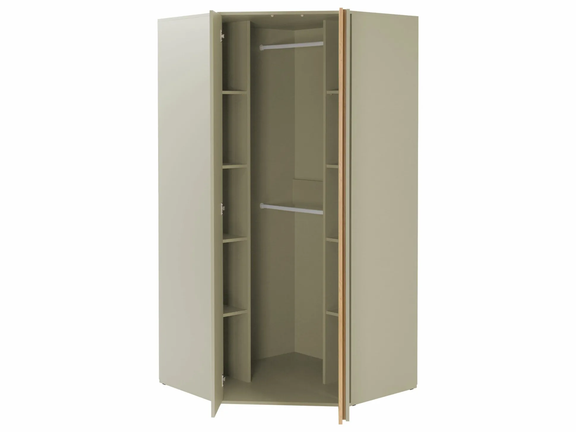 Hjørnegarderob Fiosono 101 (Eukalyptus + Egetræ)