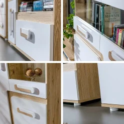 Hjørnegarderob Levtala 102 (Antracit + Hvid)