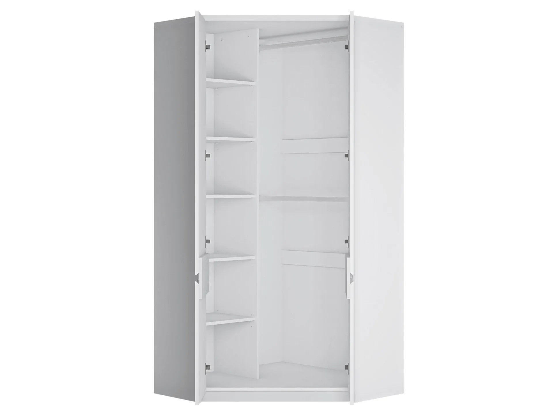 Hjørnegarderob Merfere 101 (Hvid)