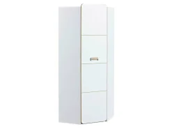 Hjørnegarderob Ophmora 116 (Egetræ + Hvid)