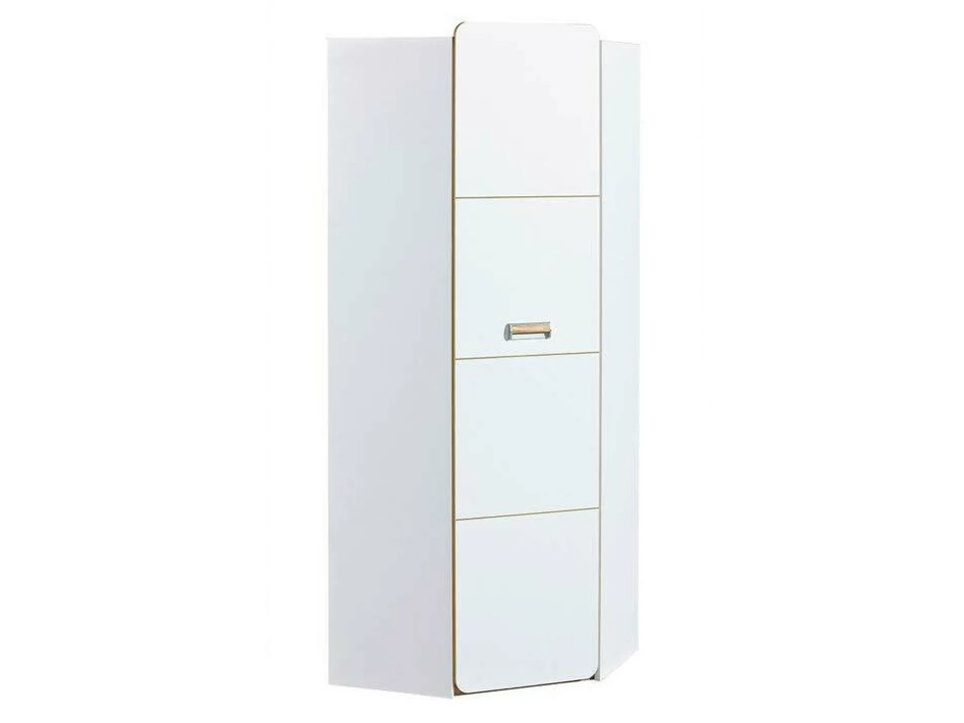 Hjørnegarderob Ophmora 116 (Egetræ + Hvid)