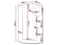 Hjørnegarderob Tesmonu 101