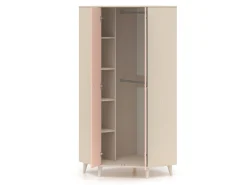 Hjørnegarderob Tortoli 100 (Lyserød)