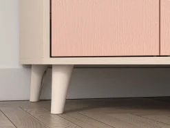 Hjørnegarderob Tortoli 100 (Lyserød)