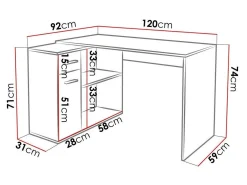 Hjørneskrivebord Affectus